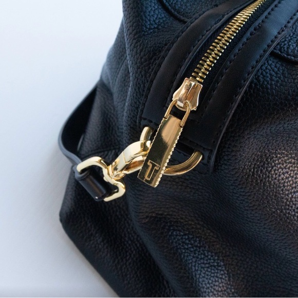 Ted Baker Women's Albee Pop Handle Leather Shoulder Bag Black - Picture 6 of 10